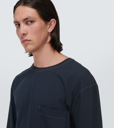 Shop Lemaire Cotton Top In Blue