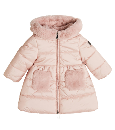 Shop Il Gufo Quilted Puffer Coat In Pink