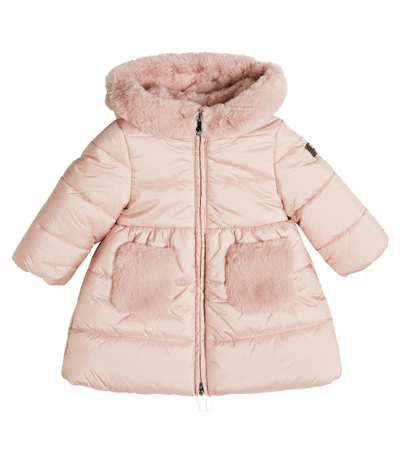 Il Gufo Quilted Puffer Coat In Pink