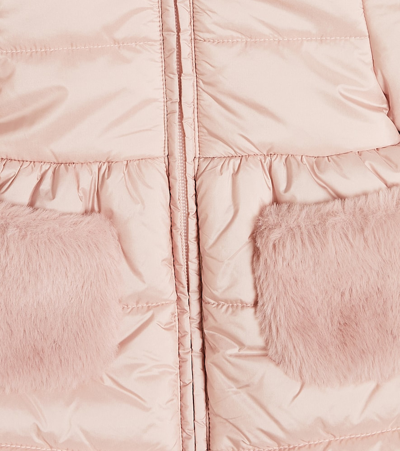 Shop Il Gufo Quilted Puffer Coat In Pink