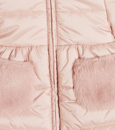 Il Gufo Quilted Puffer Coat In Pink