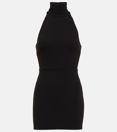 Shop Alex Perry Halterneck Bodycon Minidress In Black