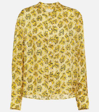 Isabel Marant Leidy Floral Button-front Blouse In Multicoloured