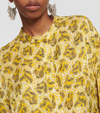Isabel Marant Leidy Floral Button-front Blouse In Multicoloured