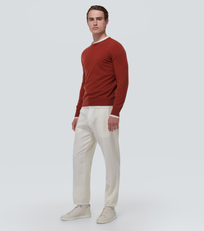 Shop Zegna Oasi Cashmere Sweater In Red