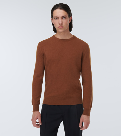 Shop Zegna Cashmere Sweater In Brown