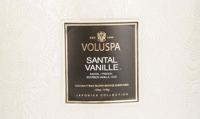 Voluspa Santal Vanille Luxe Jar Candle In Santal Vanille J Lidded Hearth