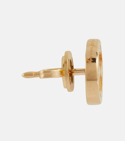 Shop Gucci Interlocking G 18kt Gold Earrings
