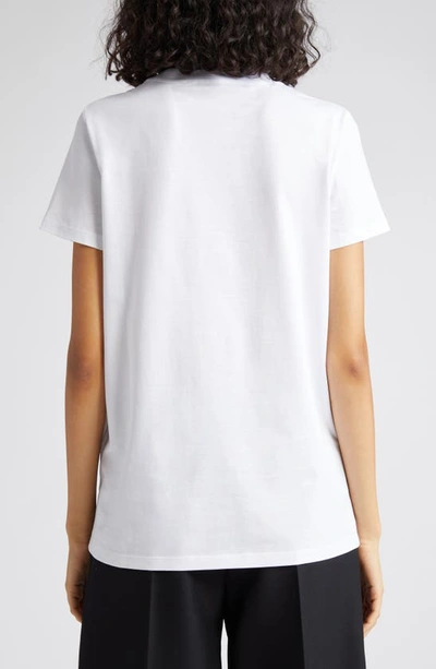 Shop Max Mara Wegman Cotton Graphic T-shirt In White