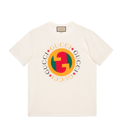 Shop Gucci Cotton Interlocking G T-shirt In White