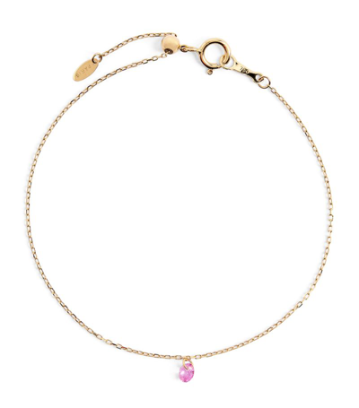 Shop Persée Yellow Gold And Sapphire La Vie En Rose Bracelet