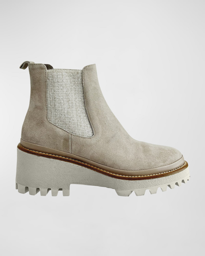 Shop Ron White Emmaline Suede Chelsea Boots In Lamb