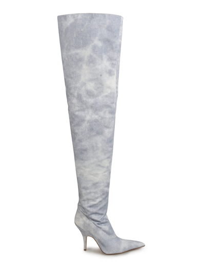 Shop Gia Borghini Velvet Over-the-knee Boots