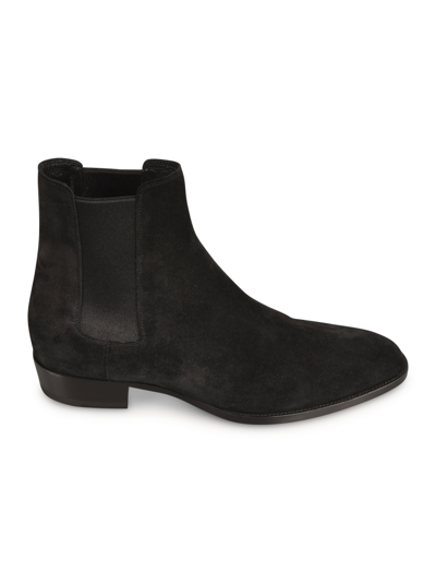 Shop Saint Laurent Wyatt 30 Chelsea Boots In Black