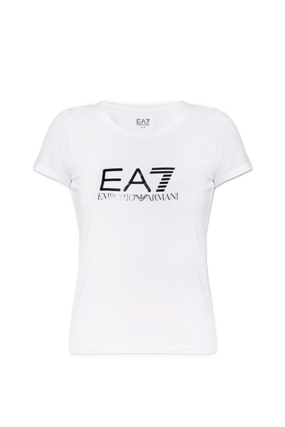 Shop Ea7 Emporio Armani Logo In White