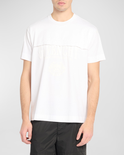 Shop Givenchy Men's Tonal Layered T-shirt In White