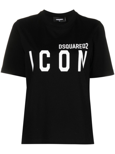 Shop Dsquared2 Icon Forever T-shirt In Black