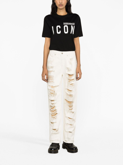 Shop Dsquared2 Icon Forever T-shirt In Black