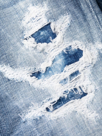 Shop Dsquared2 Flared Denim Jeans In Blue