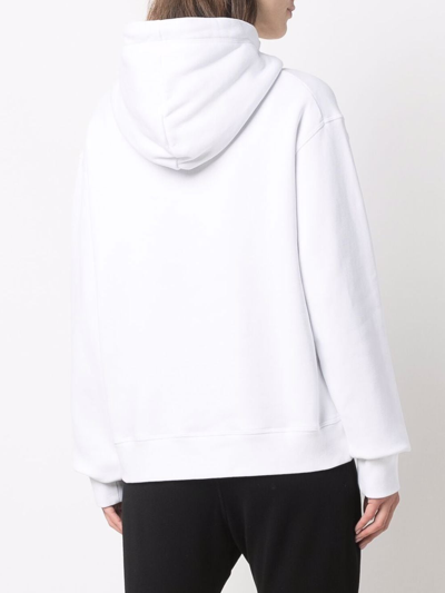 Shop Dsquared2 Icon Cotton Hoodie In White