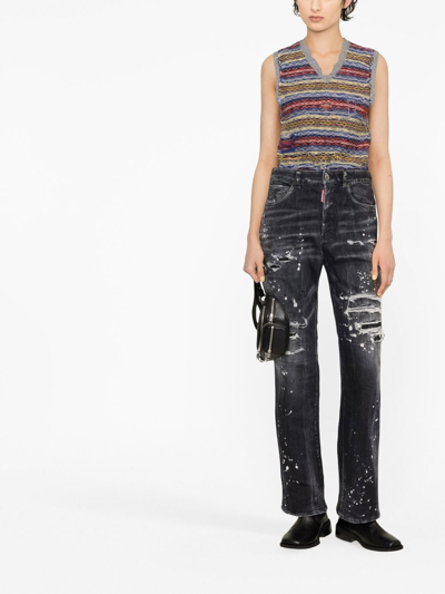 Dsquared2 Women's Roadie Denim Jeans In Black