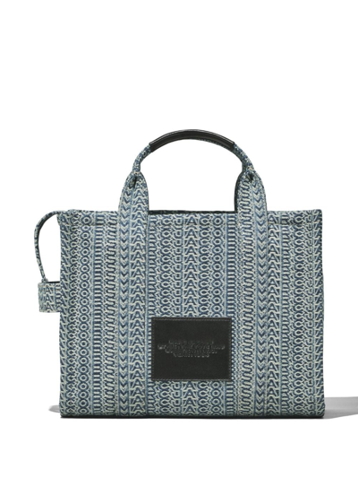 Shop Marc Jacobs The Tote Medium Canvas Tote Bag In Blue