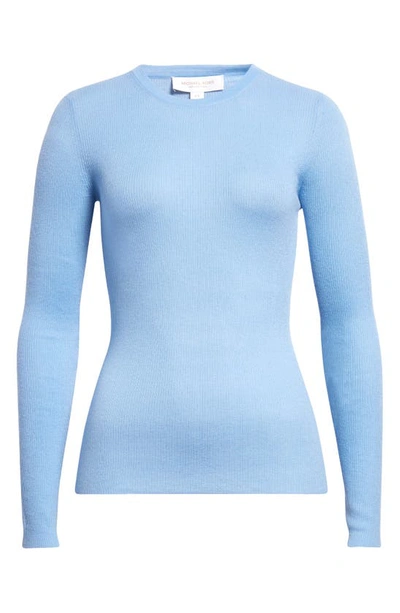 Shop Michael Kors Hutton Cashmere Rib Sweater In Coast