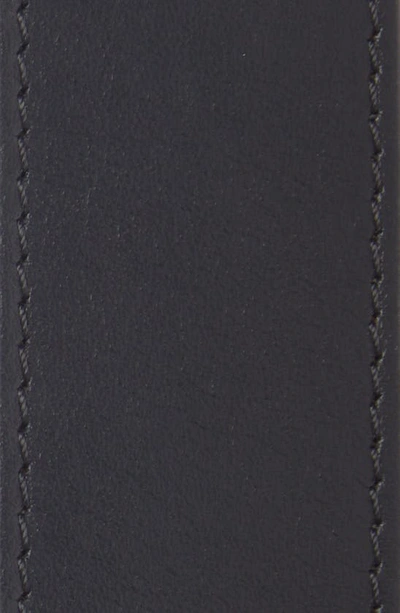 Shop Balmain Logo Buckle Leather Belt In Black