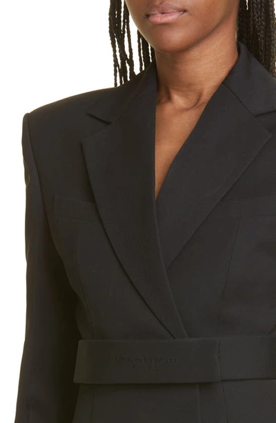Alexander Wang Double Breasted Blazer Dress In 001 Black