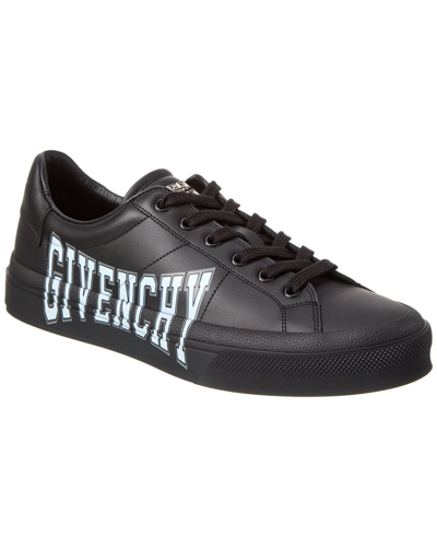 Shop Givenchy City Sport Leather Sneaker In Black