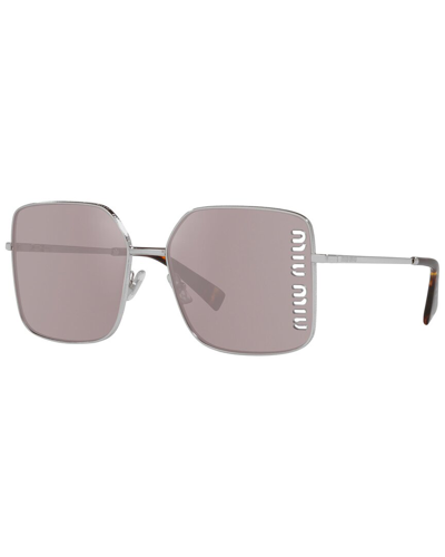 Shop Miu Miu Women's Mu51ys 60 Mm Sunglasses