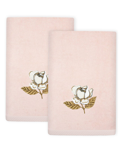 Linum Home Textiles Maggie 2pc Embellished Turkish Cotton Fingertip Towel Set