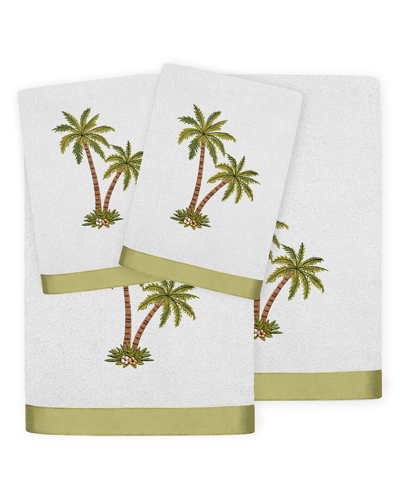 Linum Home Textiles Palmera 4pc Embellished Turkish Cotton Towel Set