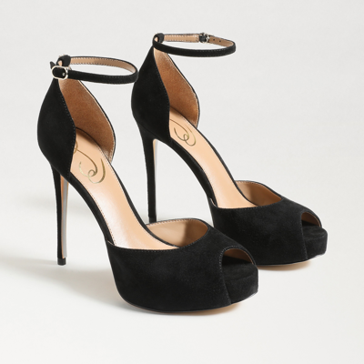 Shop Sam Edelman Florencia Peep Toe Platform Heel Black