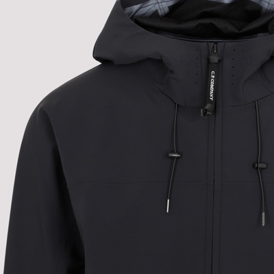 Shop C.p. Company Metropolis Series Metroshell Hooded Jacket In Black