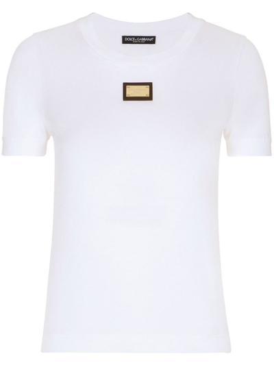 Shop Dolce & Gabbana 'dg Essentials' T-shirt In White