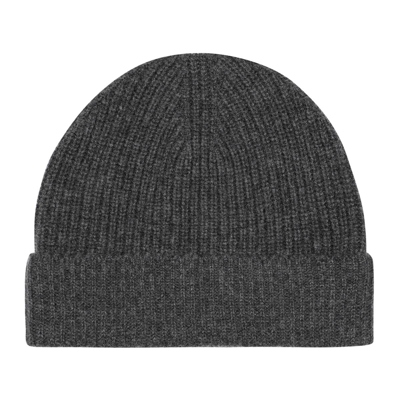 Shop Dunhill Cashmere Beanie Hat In Grey