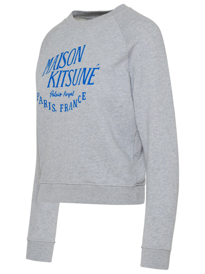 Shop Maison Kitsuné Gray Cotton Sweatshirt In Grey
