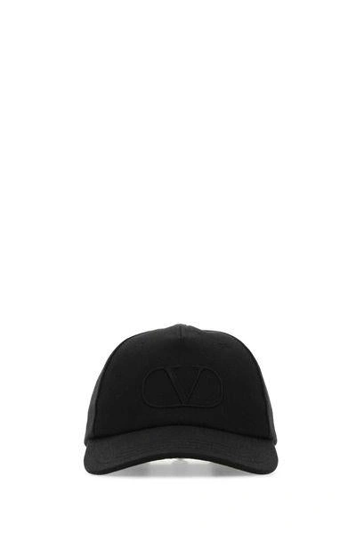 Shop Valentino Caps & Hats In Nero