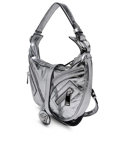 Shop Versace Silver Leather Bag