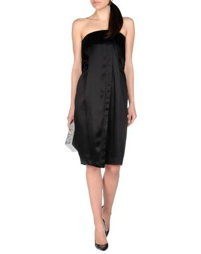Shop Acne Studios Short Dress In Black