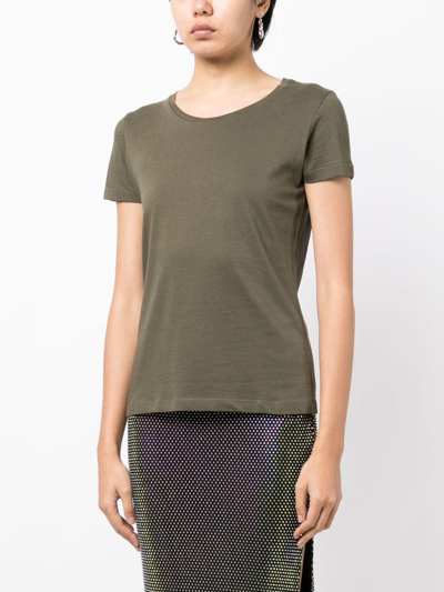 Shop Madison.maison Short-sleeved Cotton-jersey T-shirt In Green