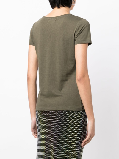 Madison.maison Short-sleeved Cotton-jersey T-shirt In Green