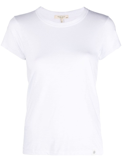Shop Rag & Bone The Slub Organic Cotton T-shirt In White