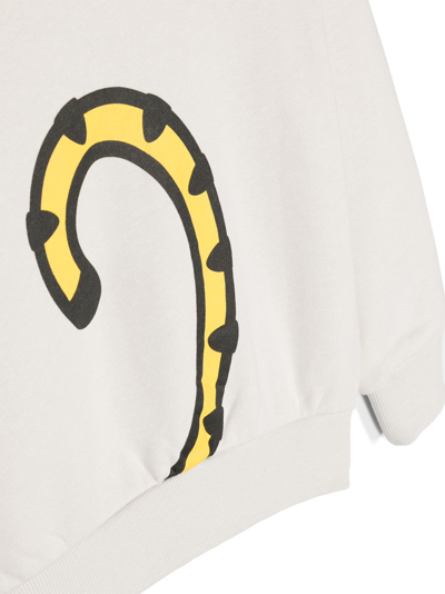 Shop Kenzo Logo-print Cotton Hoodie In Grey