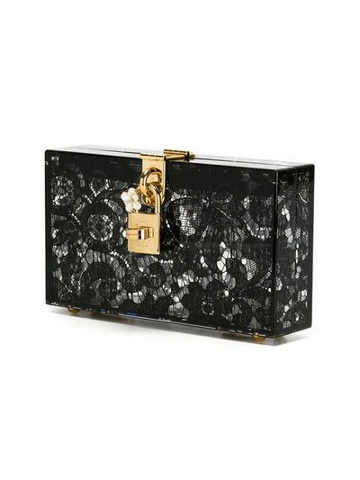 Shop Dolce & Gabbana 'dolce' Box Clutch