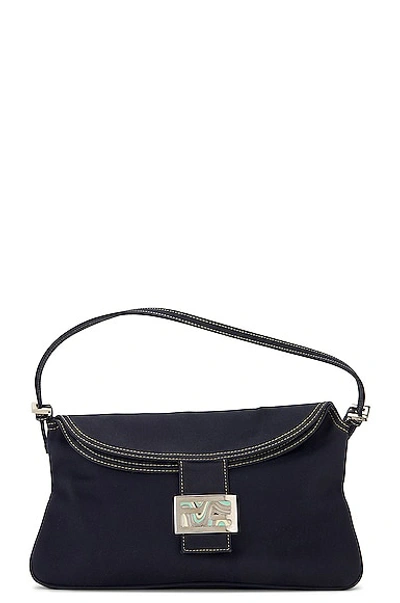 Pre-owned Fendi Mama Shoulder Bag In Navy