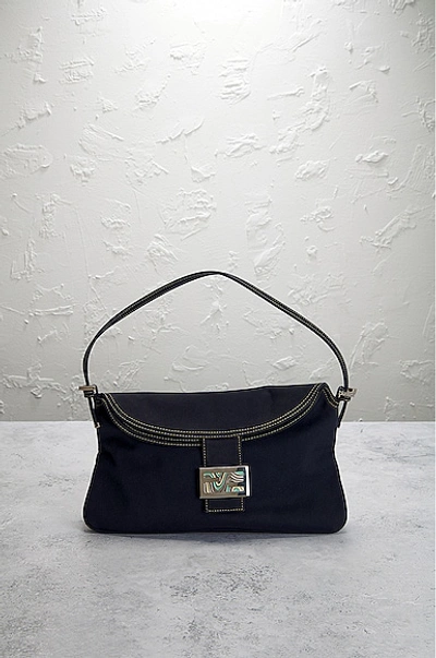 Pre-owned Fendi Mama Shoulder Bag In Navy