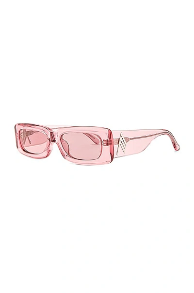 Shop Attico Mini Marfa Sunglasses In Pink
