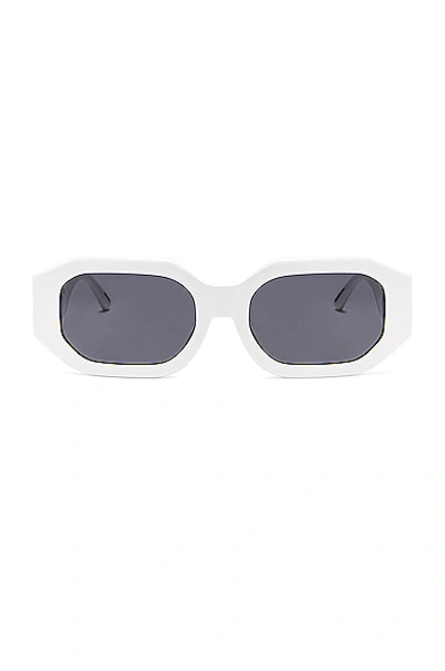 Shop Attico Blake Sunglasses In White